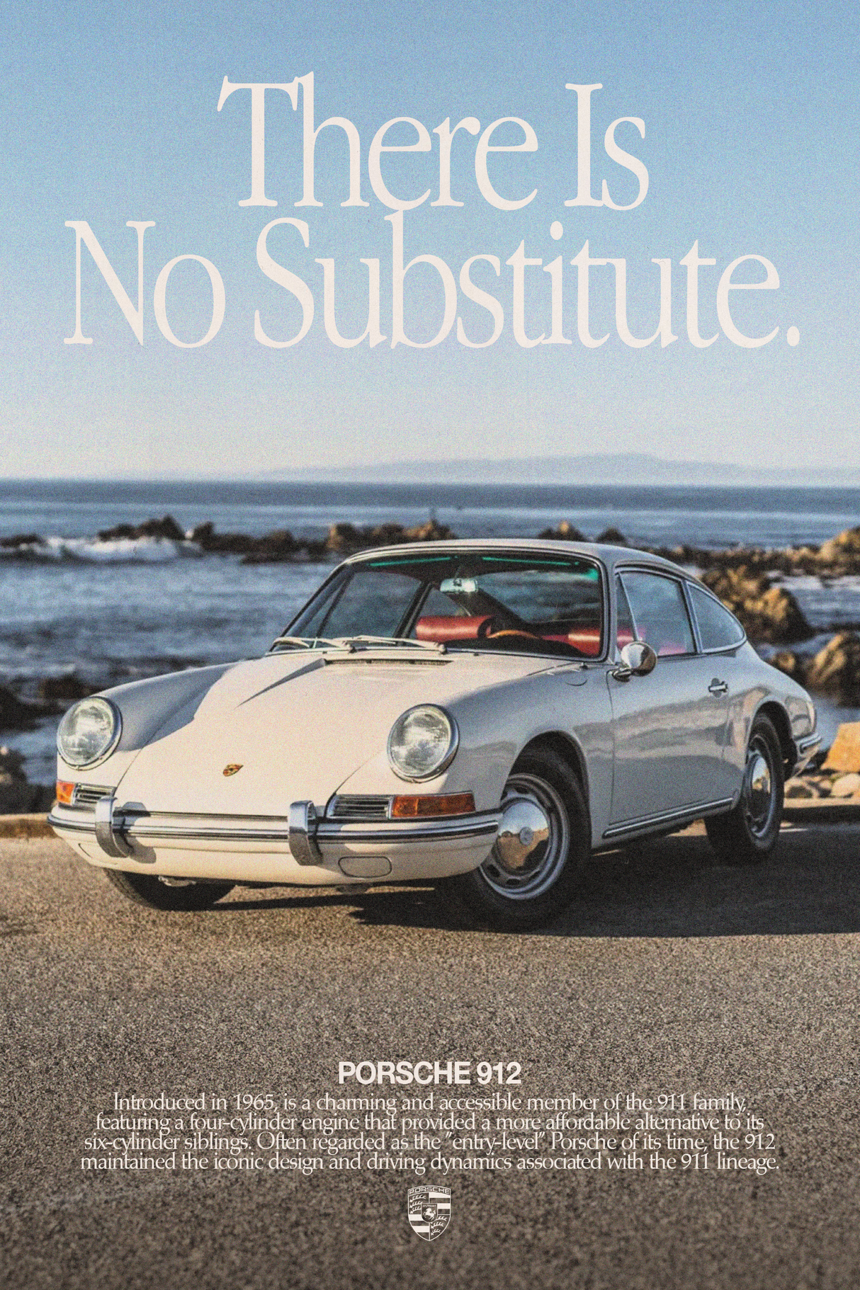 Porsche 912 'No Substitute' Poster V3