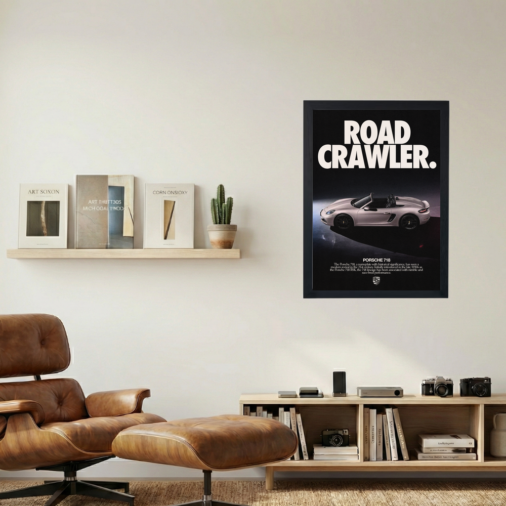 Porsche 718 'Road Crawler' Poster - Mockup 1