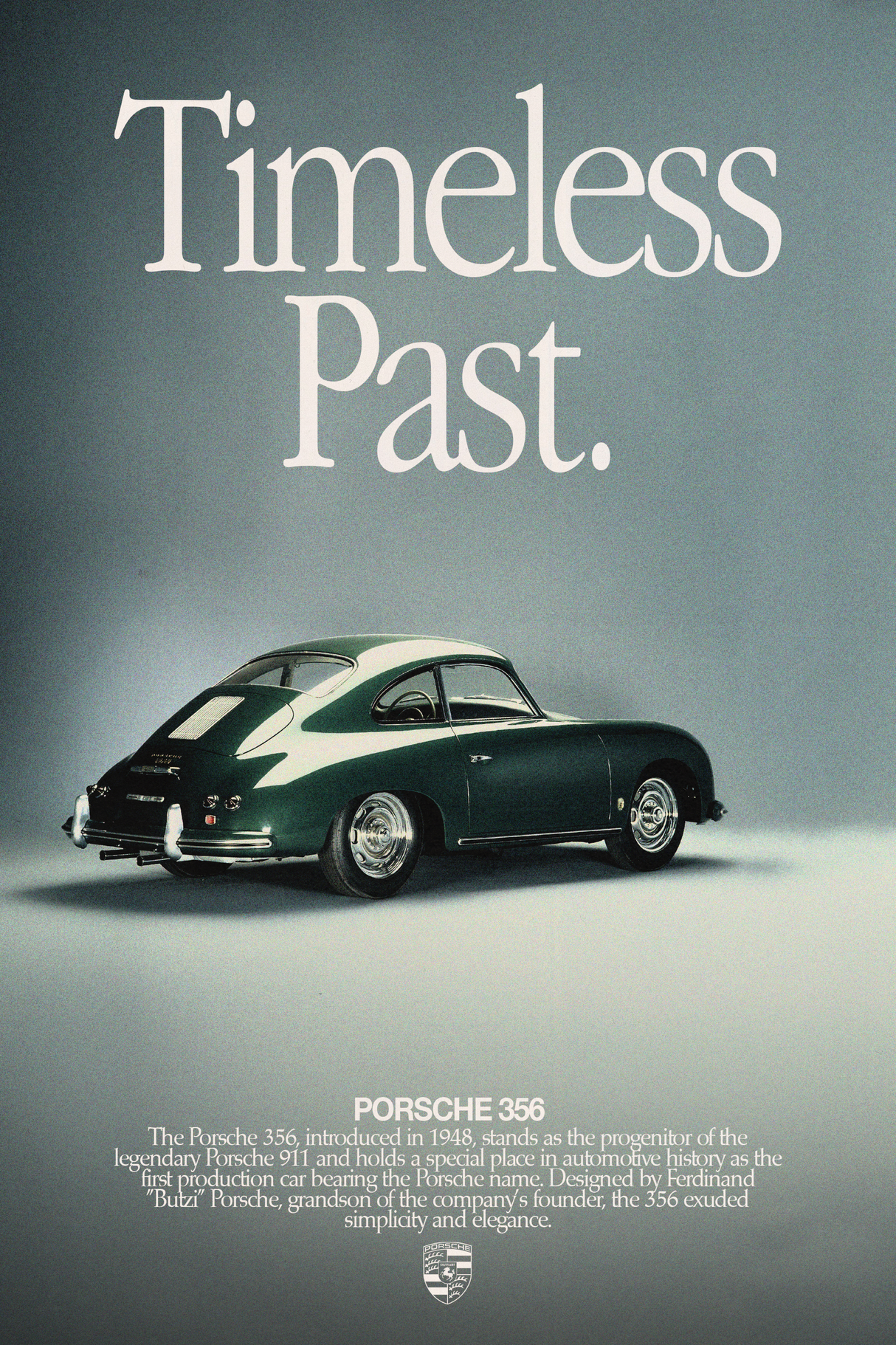 Porsche 356 'Timeless Past' Poster V2