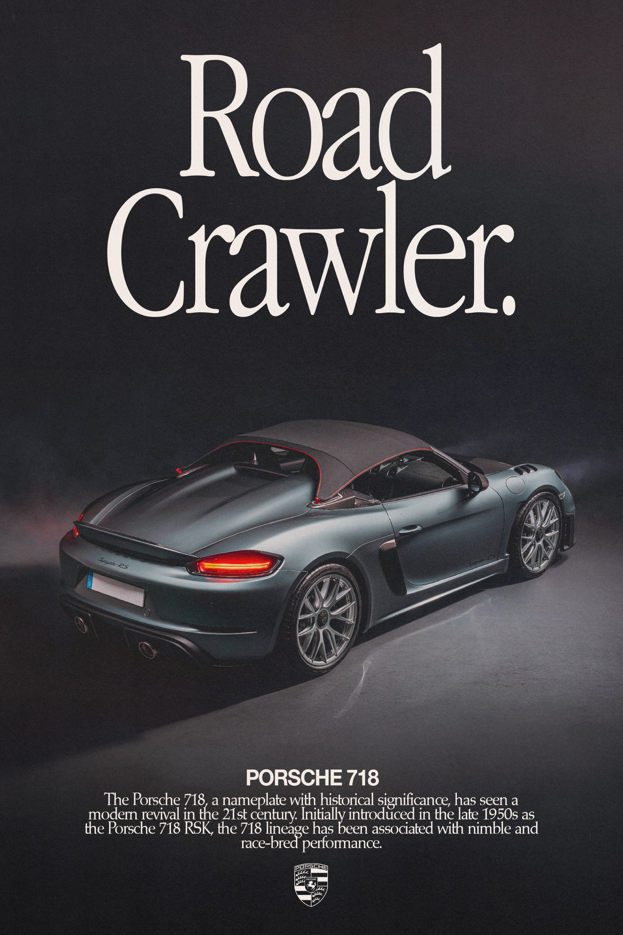Porsche 718 'Road Crawler' Poster V3