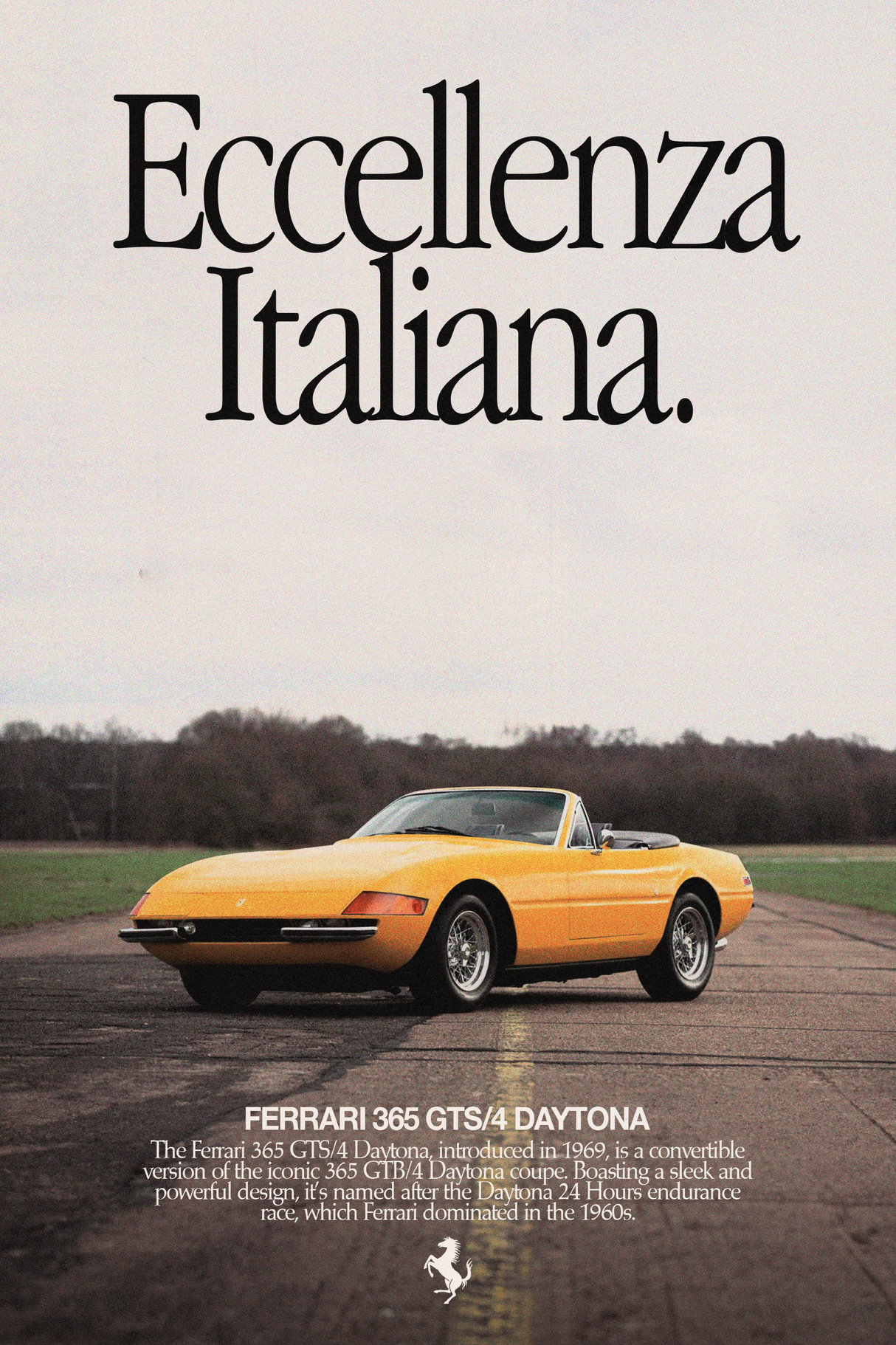Ferrari Daytona 'Eccellenza Italiana' Poster V2