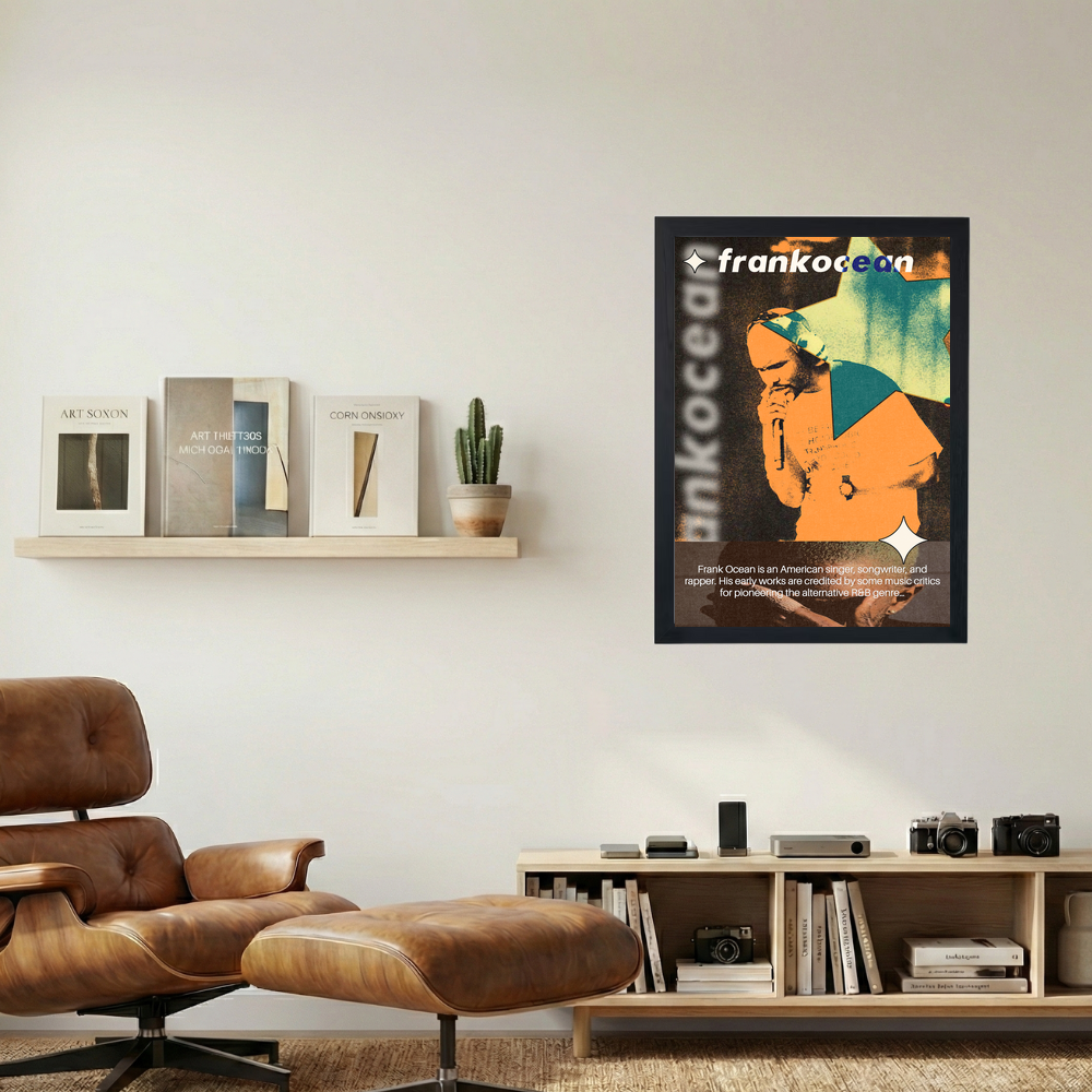 Frank Ocean 'Thermal Collage' Poster - Mockup 1