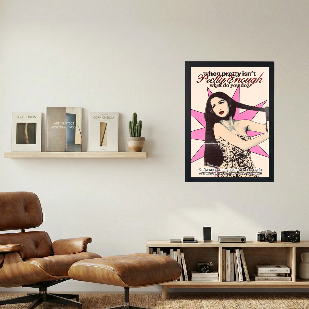 Olivia Rodrigo 'Pretty Enough' Poster - Mockup 1