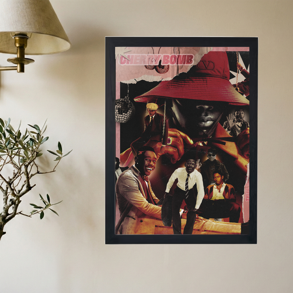 Tyler, The Creator 'Cherry Bomb Collage' Poster - Mockup 2