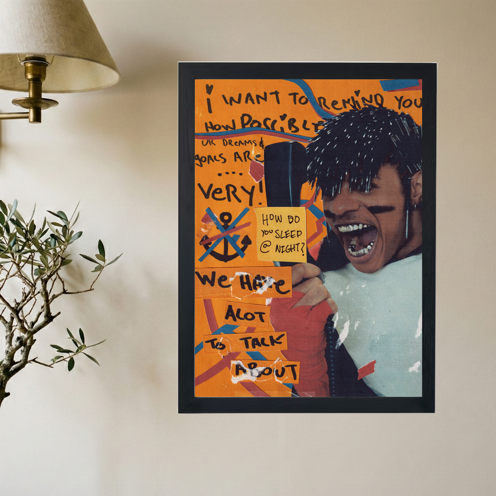 Teezo Touchdown 'How Do You Sleep @ Night' Poster - Mockup 2