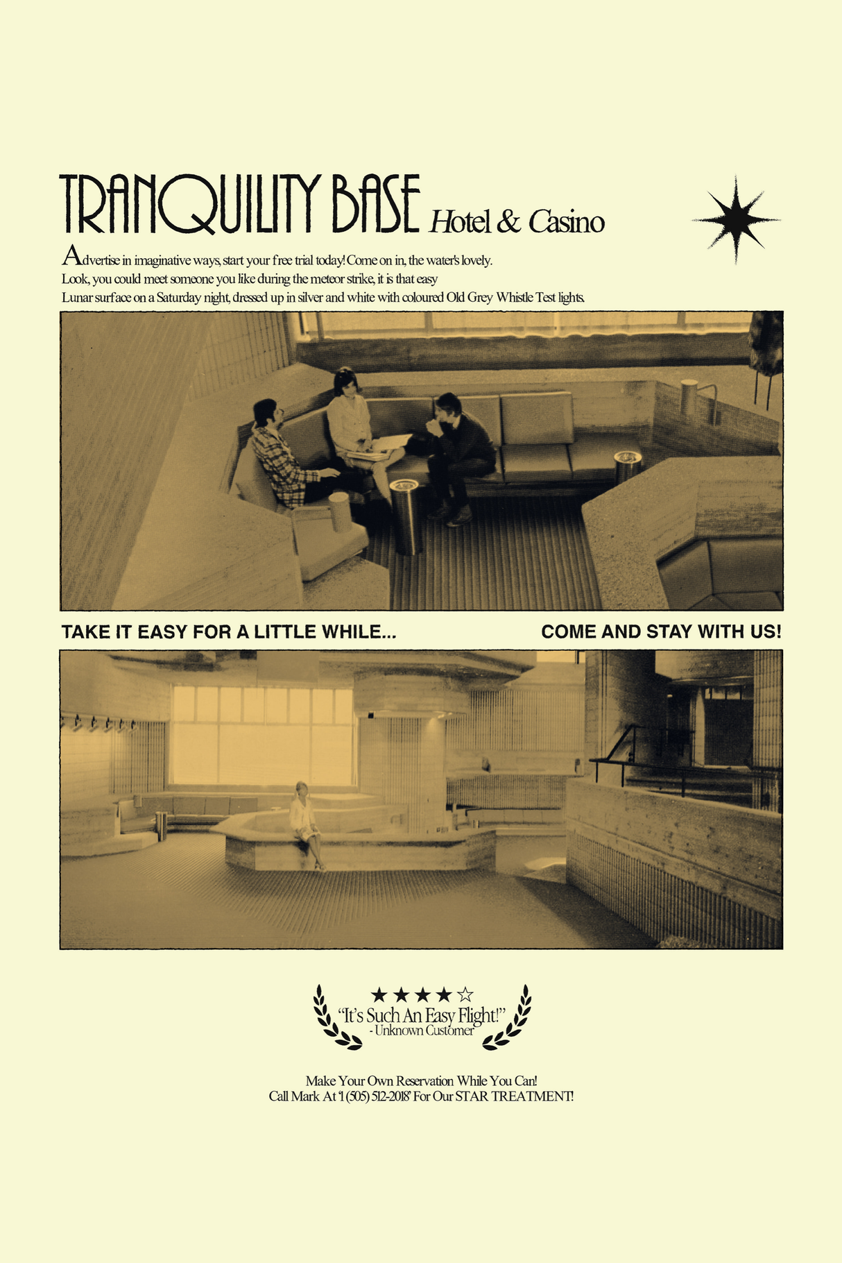 Arctic Monkeys 'Tranquility Base' Poster