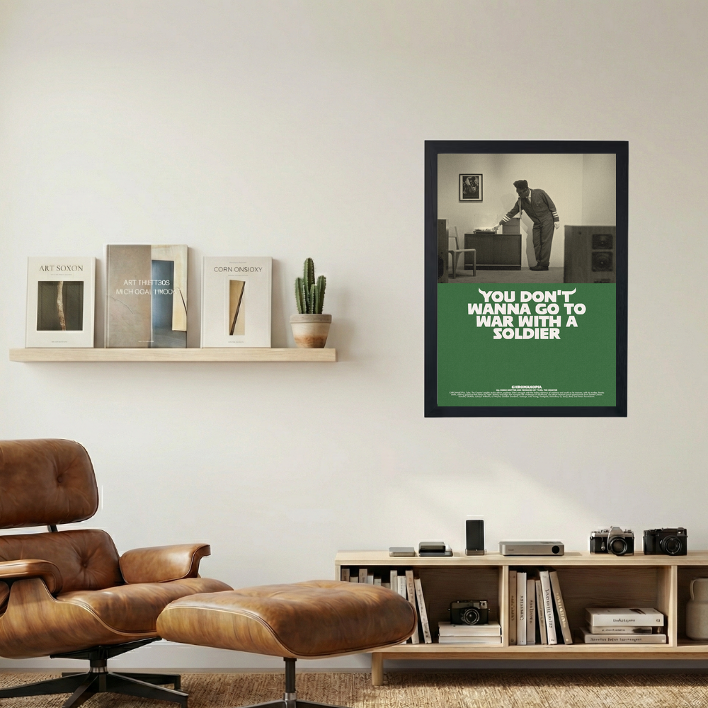 Tyler, The Creator 'War With A Soldier' Poster - Mockup 1
