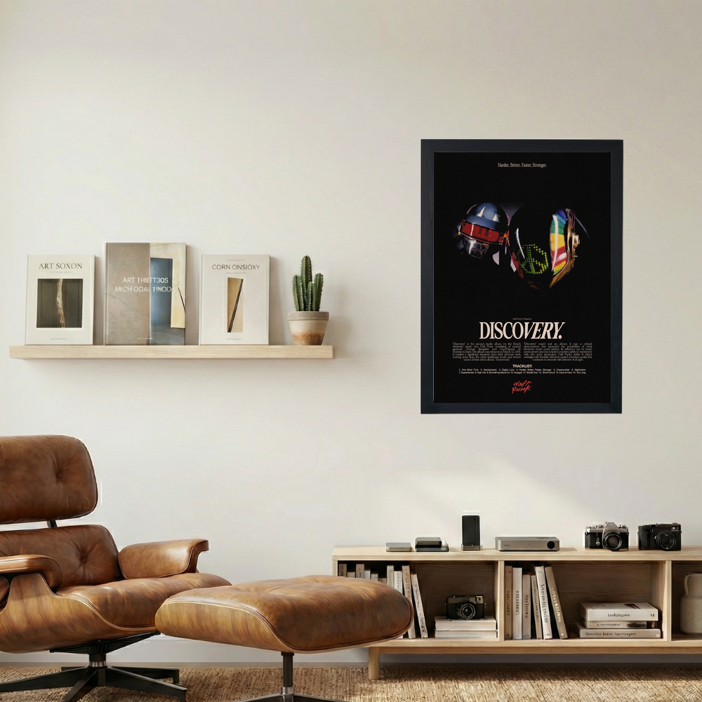 Daft Punk 'Discovery' Poster - Mockup 1