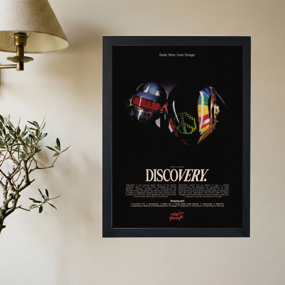 Daft Punk 'Discovery' Poster - Mockup 2