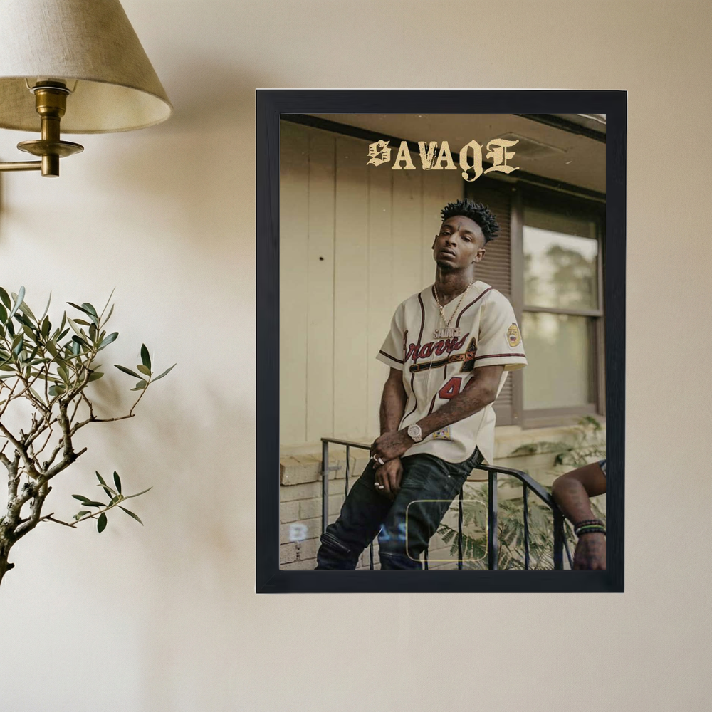 21 Savage 'Bando Stoop' Poster - Mockup 2