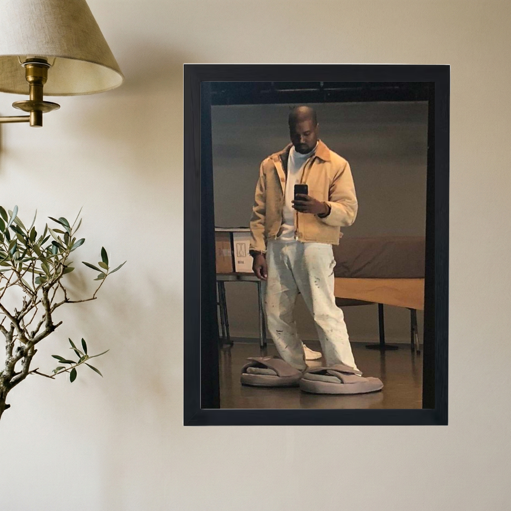 Kanye West 'Yeezy Slides' Poster - Mockup 2