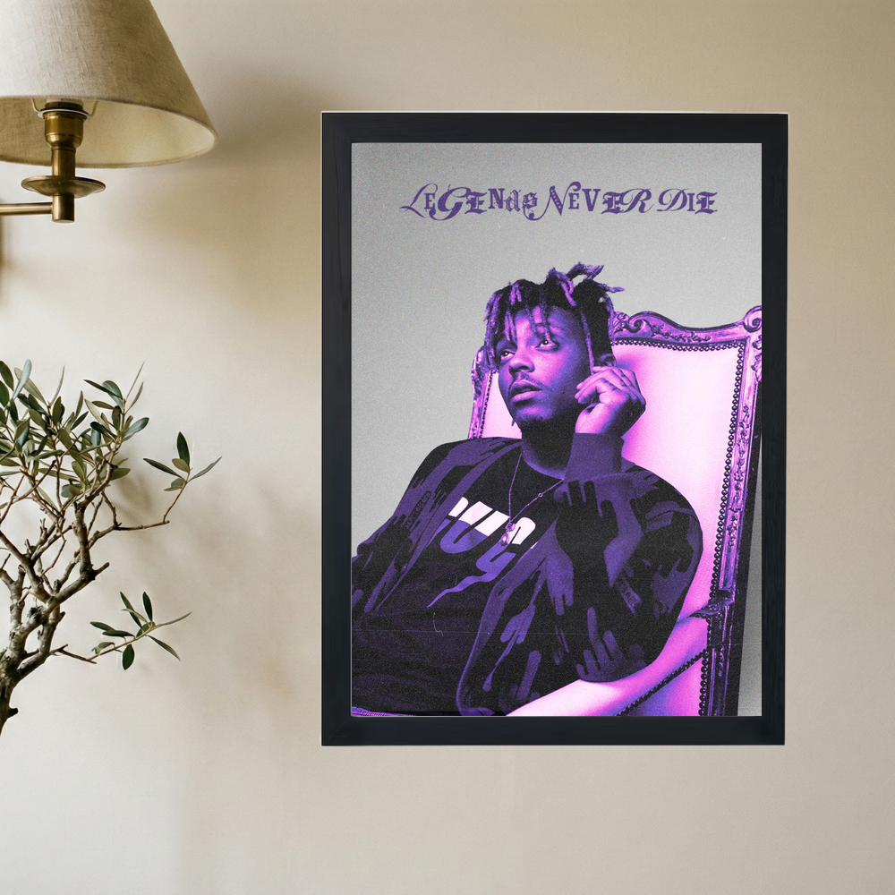 Juice Wrld 'Legends Never Die' Poster - Mockup 2