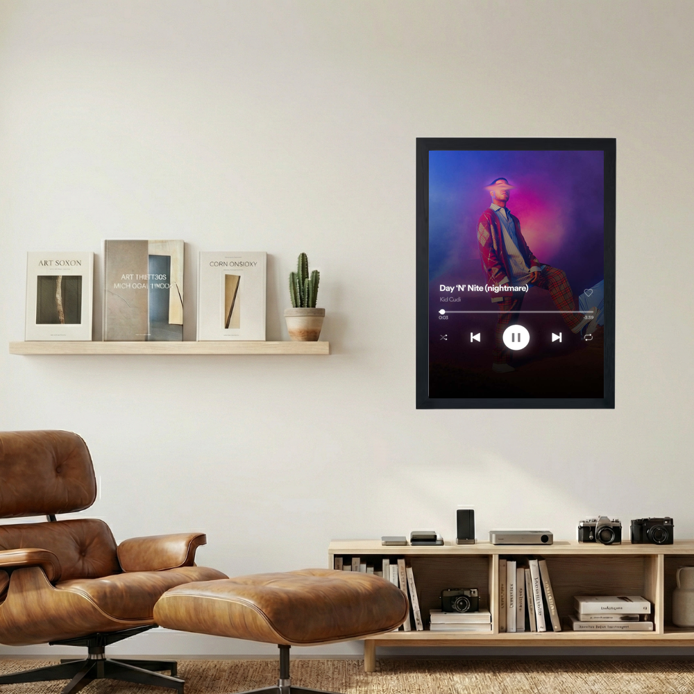 Kid Cudi 'Press Play' Poster - Mockup 1