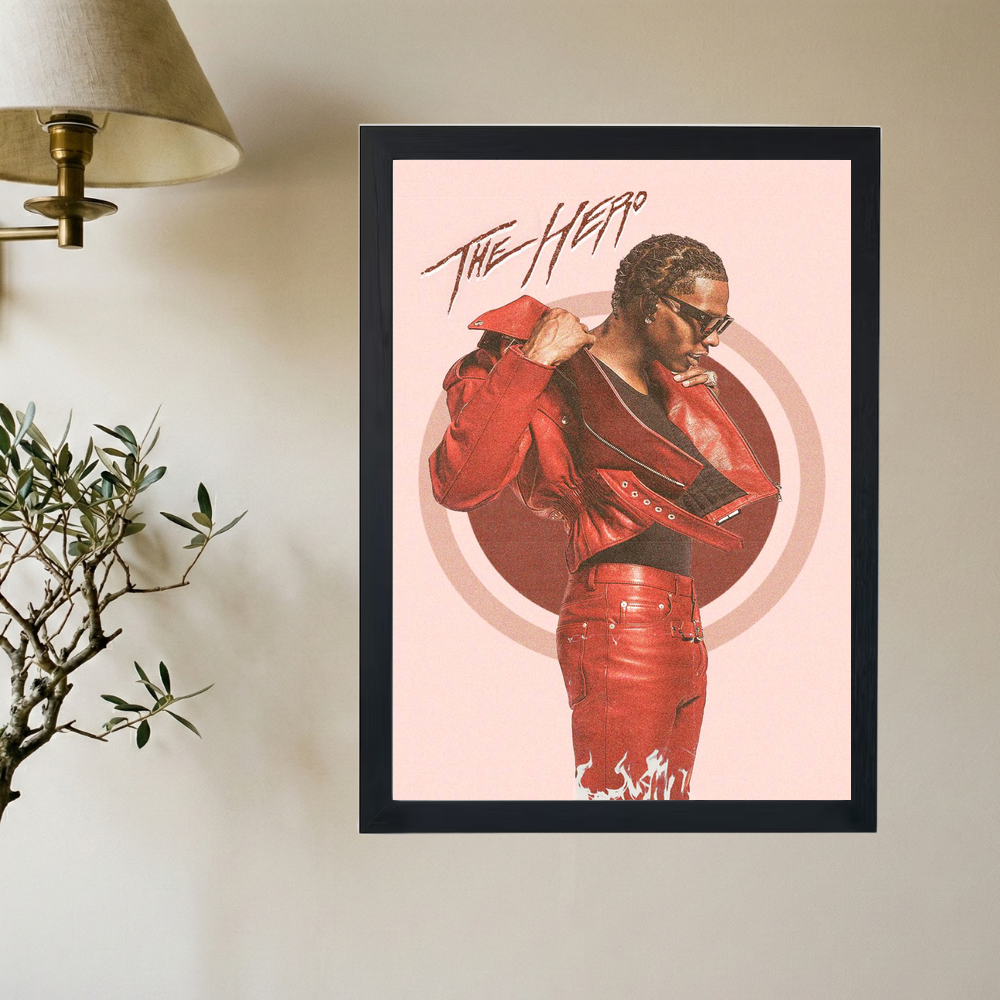 Lil Baby 'Seein Red' Poster - Mockup 2