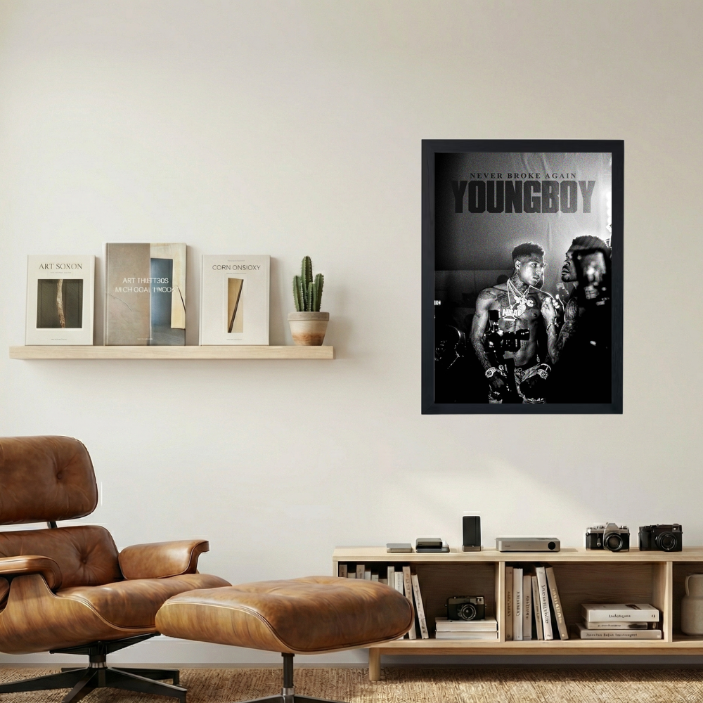 NBA Young Boy 'Main Character' Poster - Mockup 1