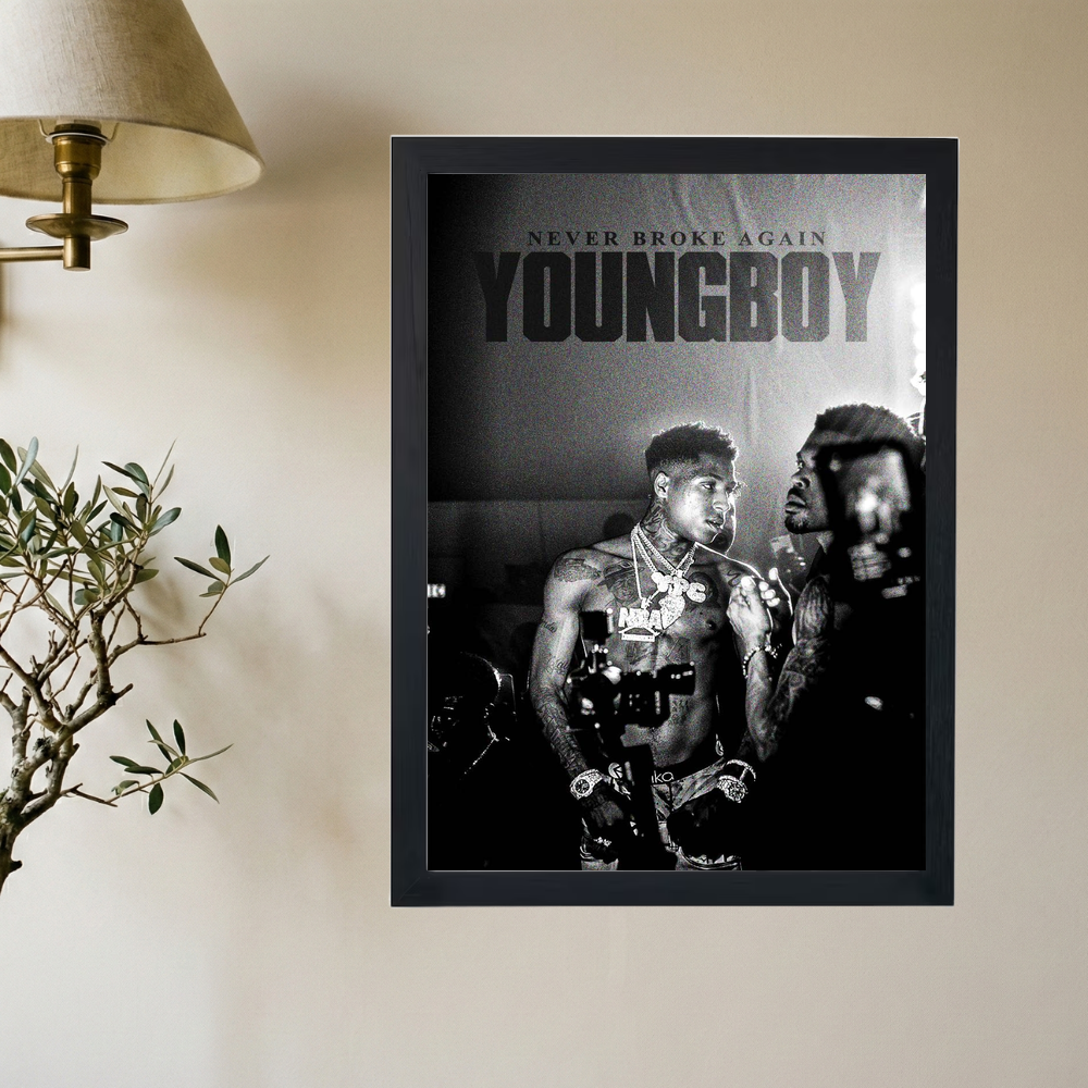 NBA Young Boy 'Main Character' Poster - Mockup 2