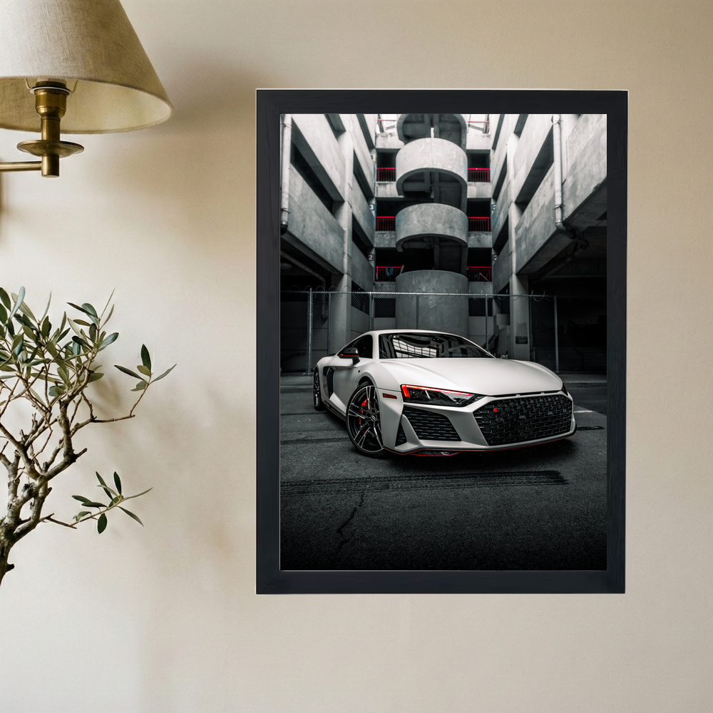 Audi R8 'Alley' Poster - Mockup 2