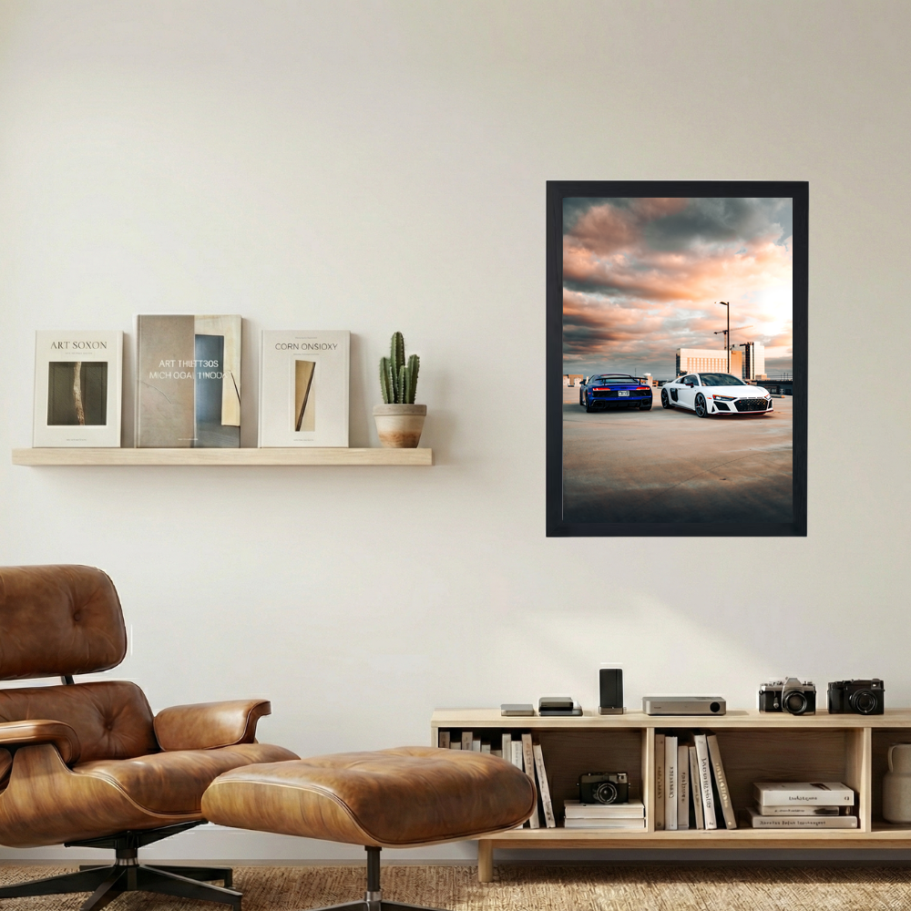 Audi R8 '2 for 1' Poster - Mockup 1