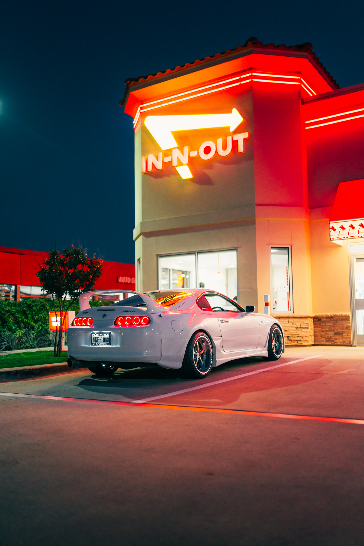 Toyota Supra 'Neon Pit Stop' Poster