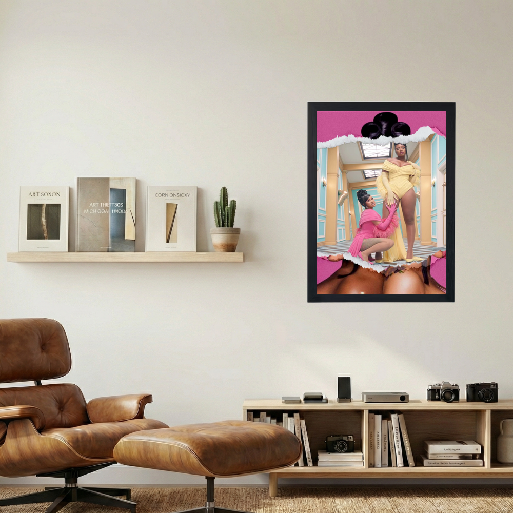 Cardi B x Meg Thee Stallion 'Center Piece' Poster - Mockup 1