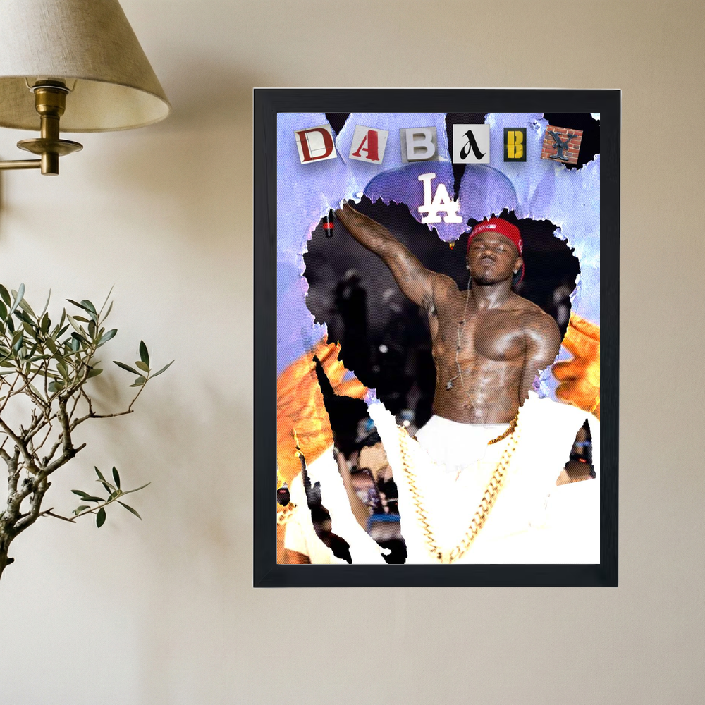 Dababy 'Block of Love' Poster - Mockup 2