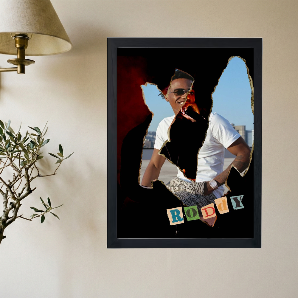 Roddy Ricch '2Faced' Poster - Mockup 2