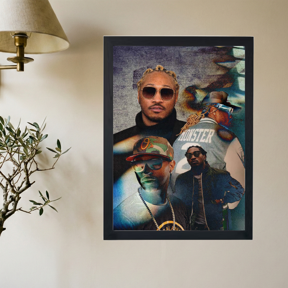 Future 'Three Faced' Poster - Mockup 2