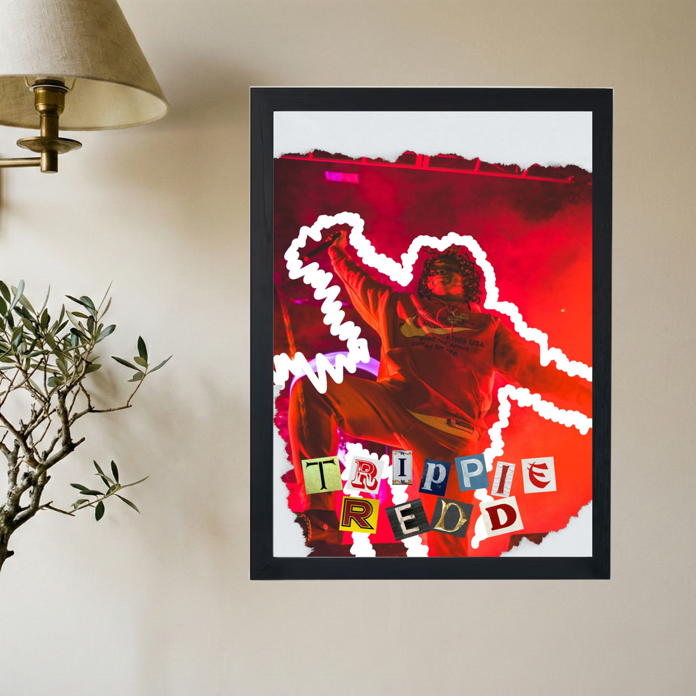 Trippie Redd 'Outline It' Poster - Mockup 2