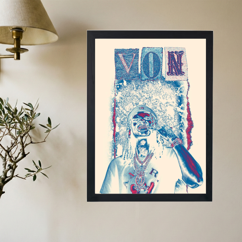 King Von 'Immortal' Poster - Mockup 2