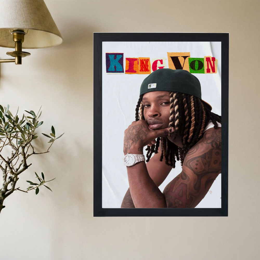 King Von 'Legal Battles' Poster - Mockup 2