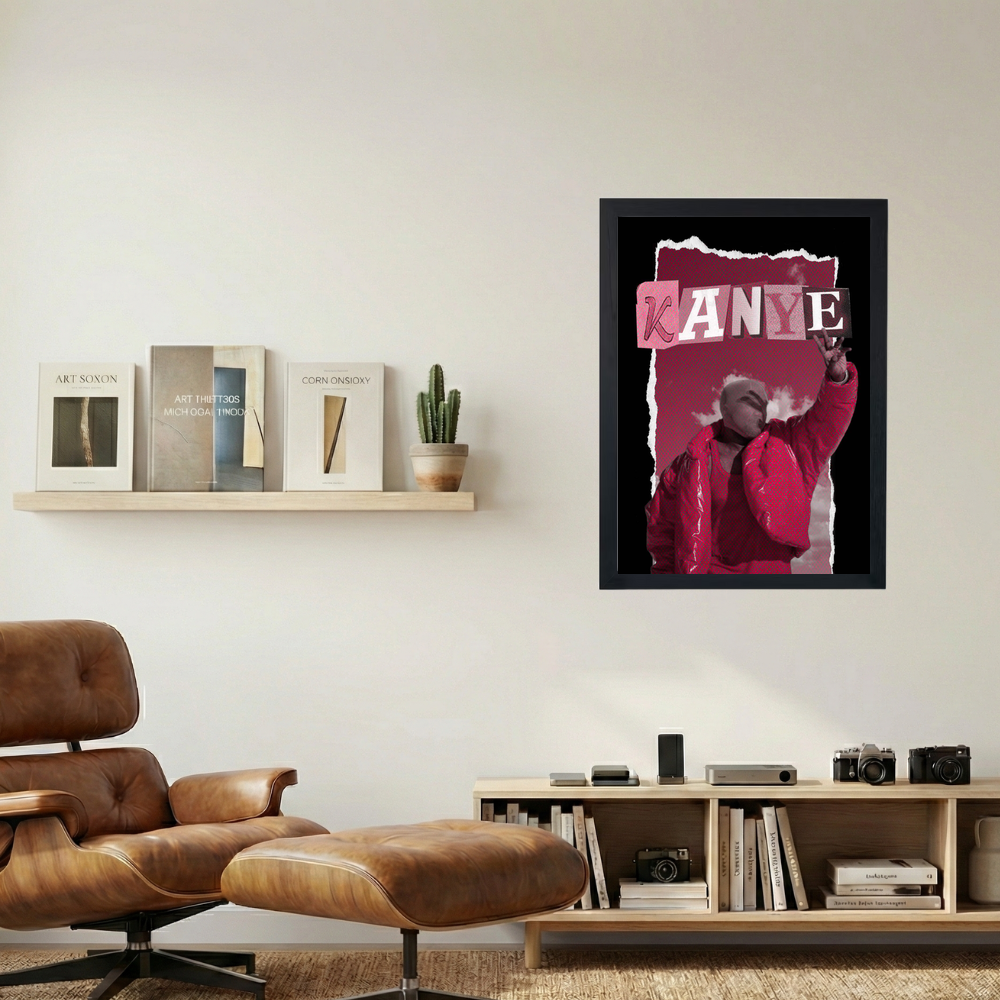 Kanye West 'Red in Atlanta' Poster - Mockup 1