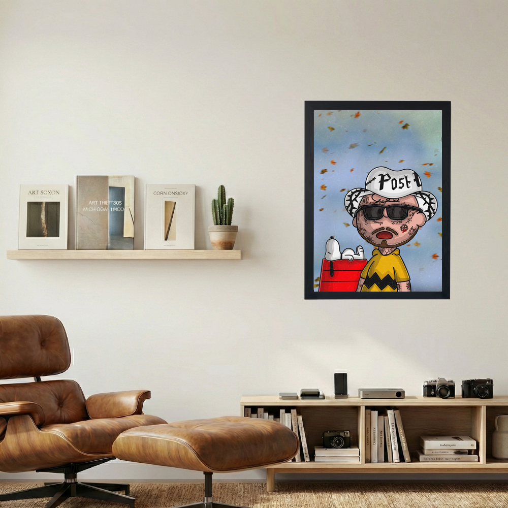 Post Malone 'Peanuts' Poster - Mockup 1