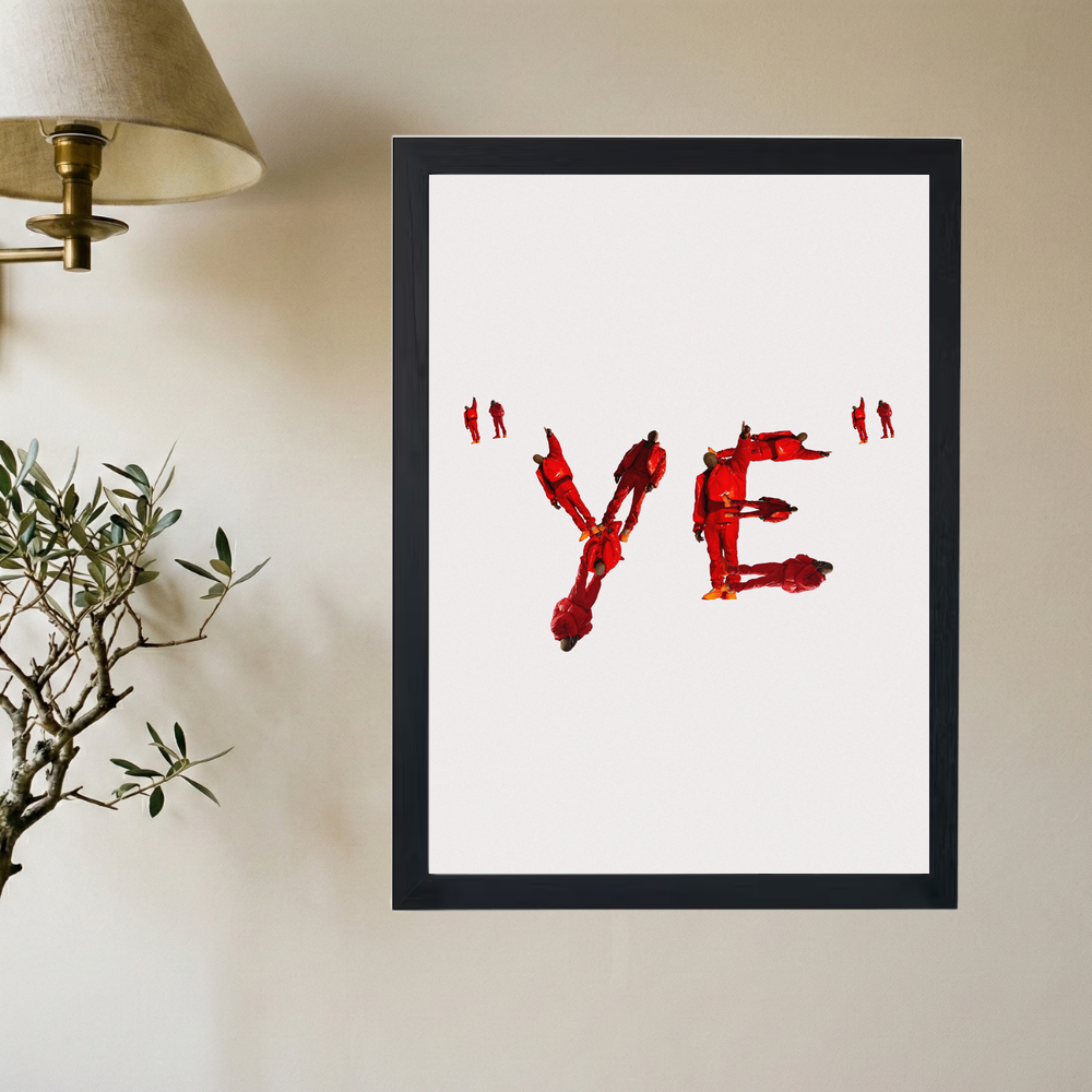 Kanye West 'SPELL YE' Poster - Mockup 2