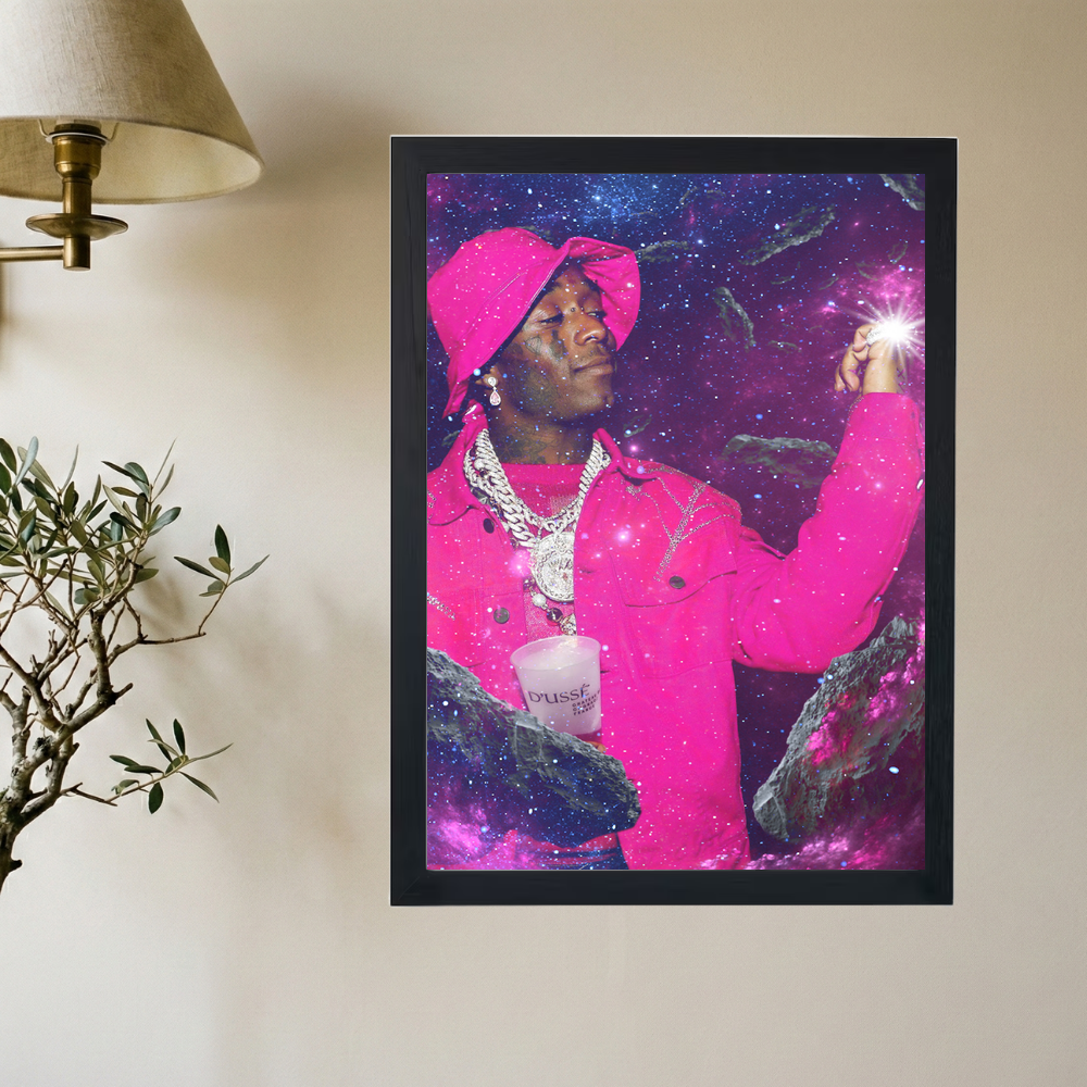 Lil Uzi Vert 'Pink n Space' Poster - Mockup 2