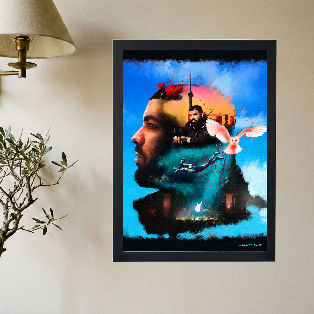 Drake 'Immortal Lover Boy' Painting Poster - Mockup 2