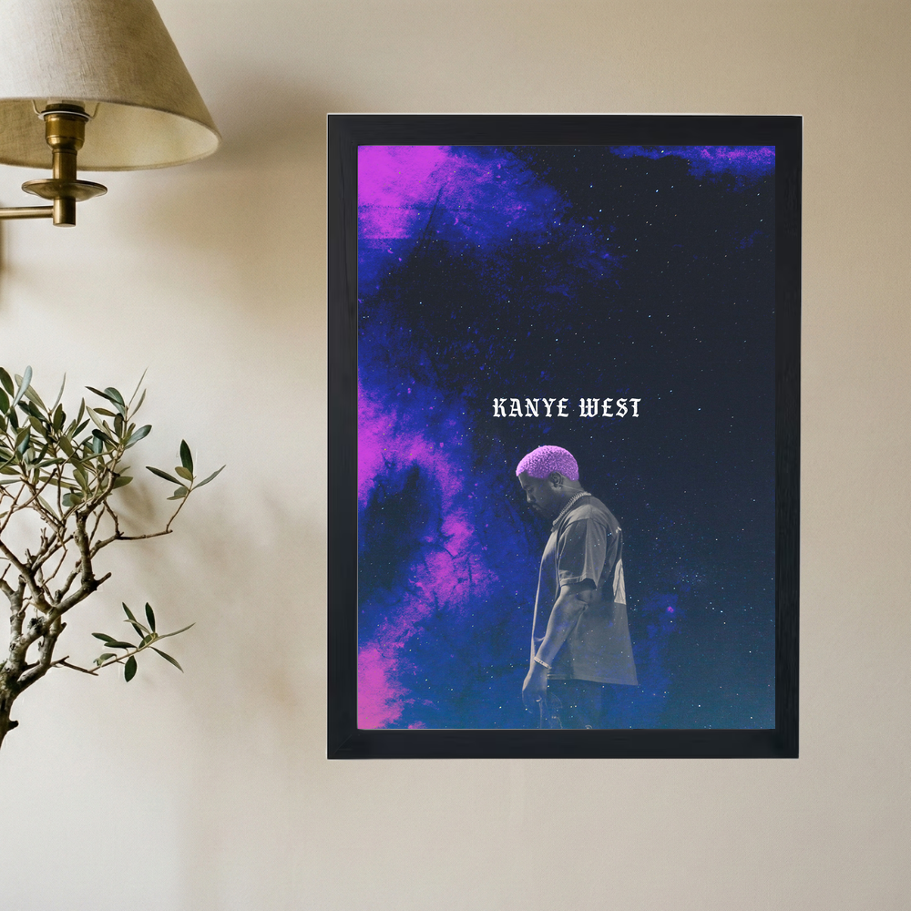 Kanye West 'Purple Fantasy' Poster - Mockup 2