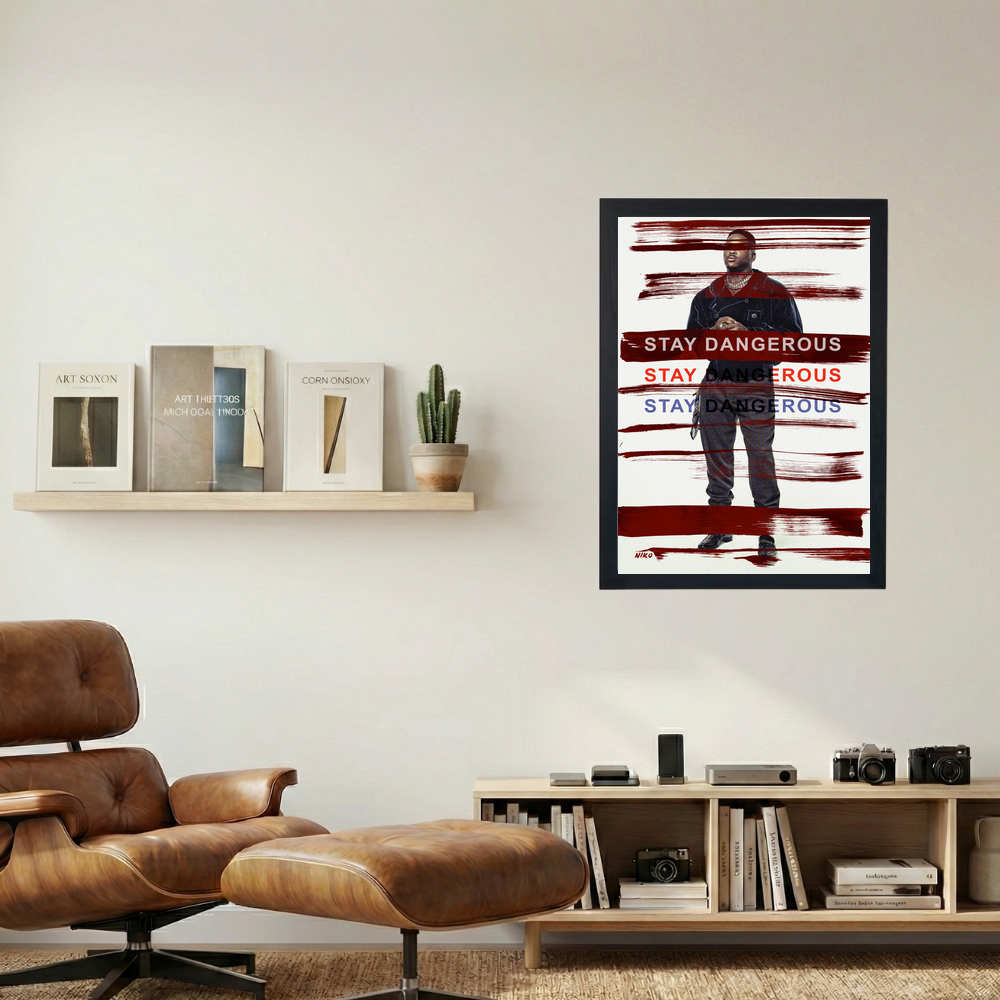 YG 'STAY DANGEROUS 3x' Poster - Mockup 1