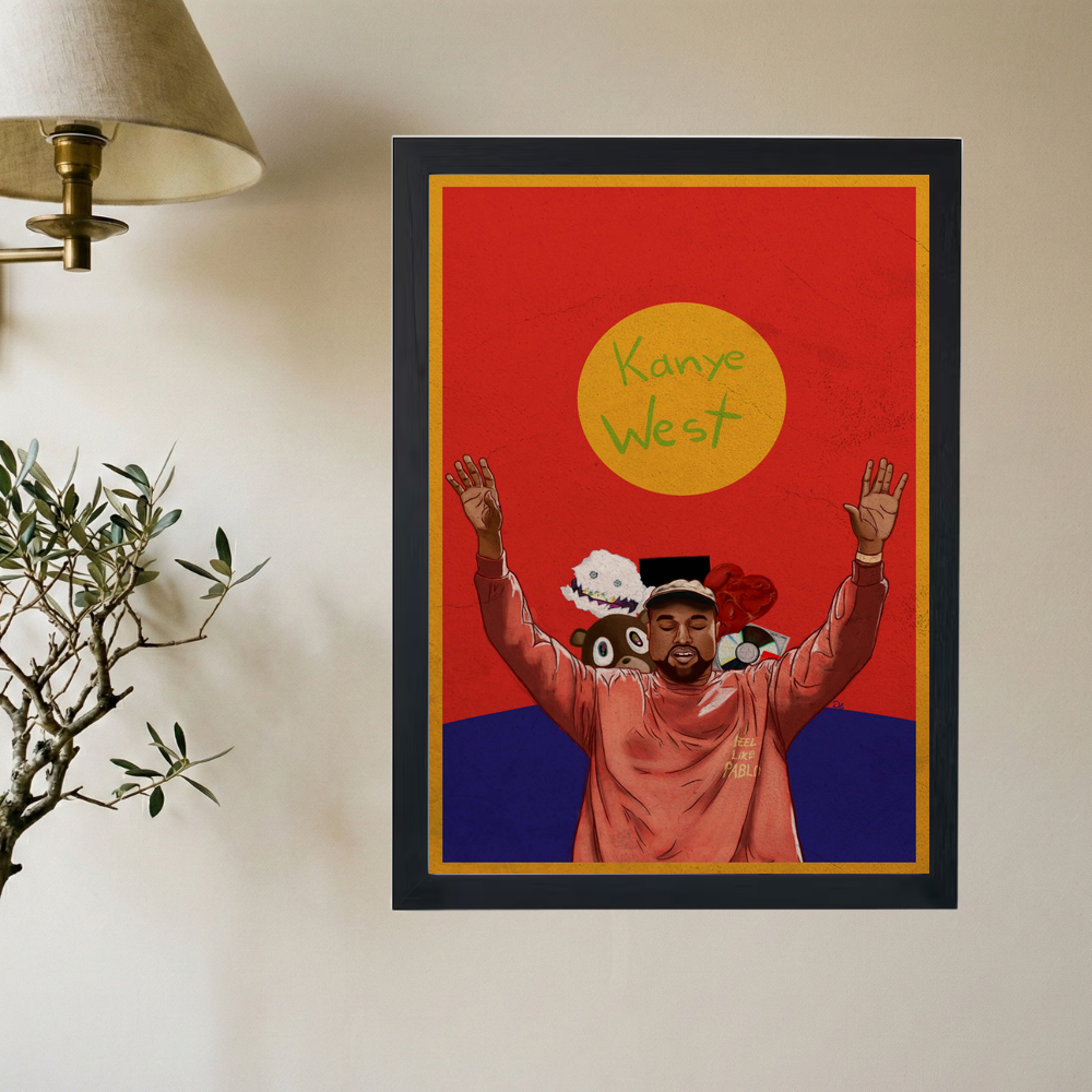 Kanye West 'Coming of Pablo' Poster - Mockup 2
