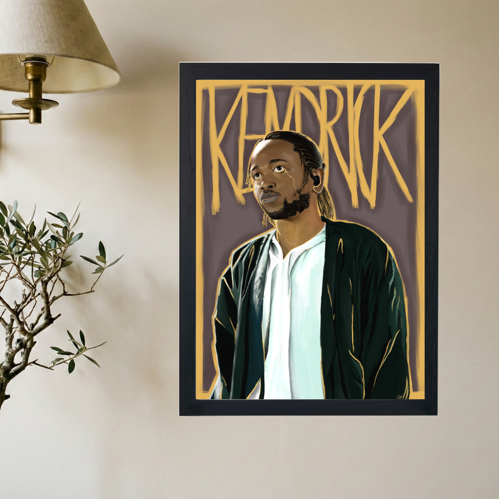 Kendrick Lamar 'Pray For Me' Poster - Mockup 2