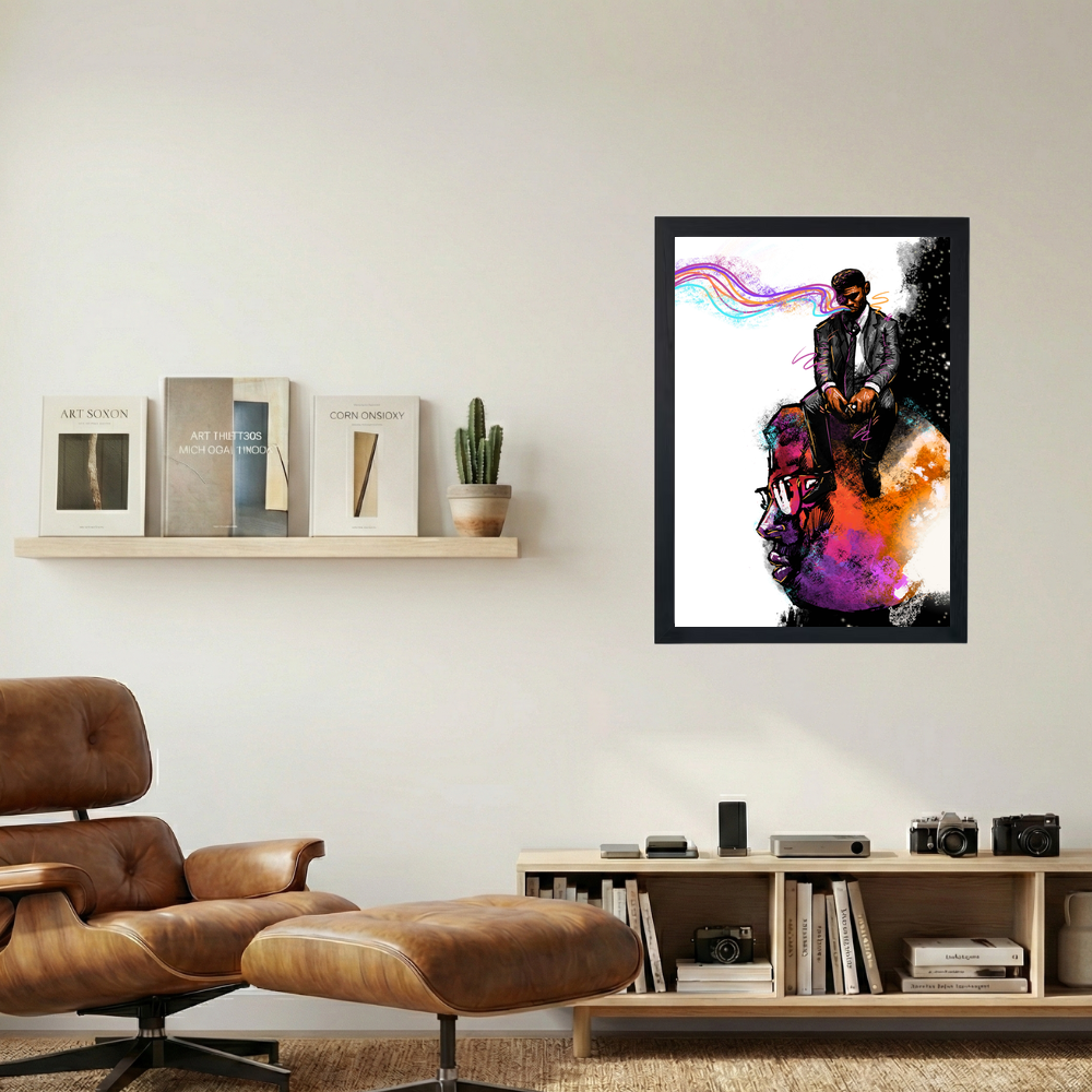 Kid Cudi 'Moon Man' Poster - Mockup 1