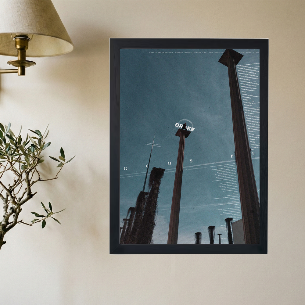 Drake 'God's Plan' Poster - Mockup 2