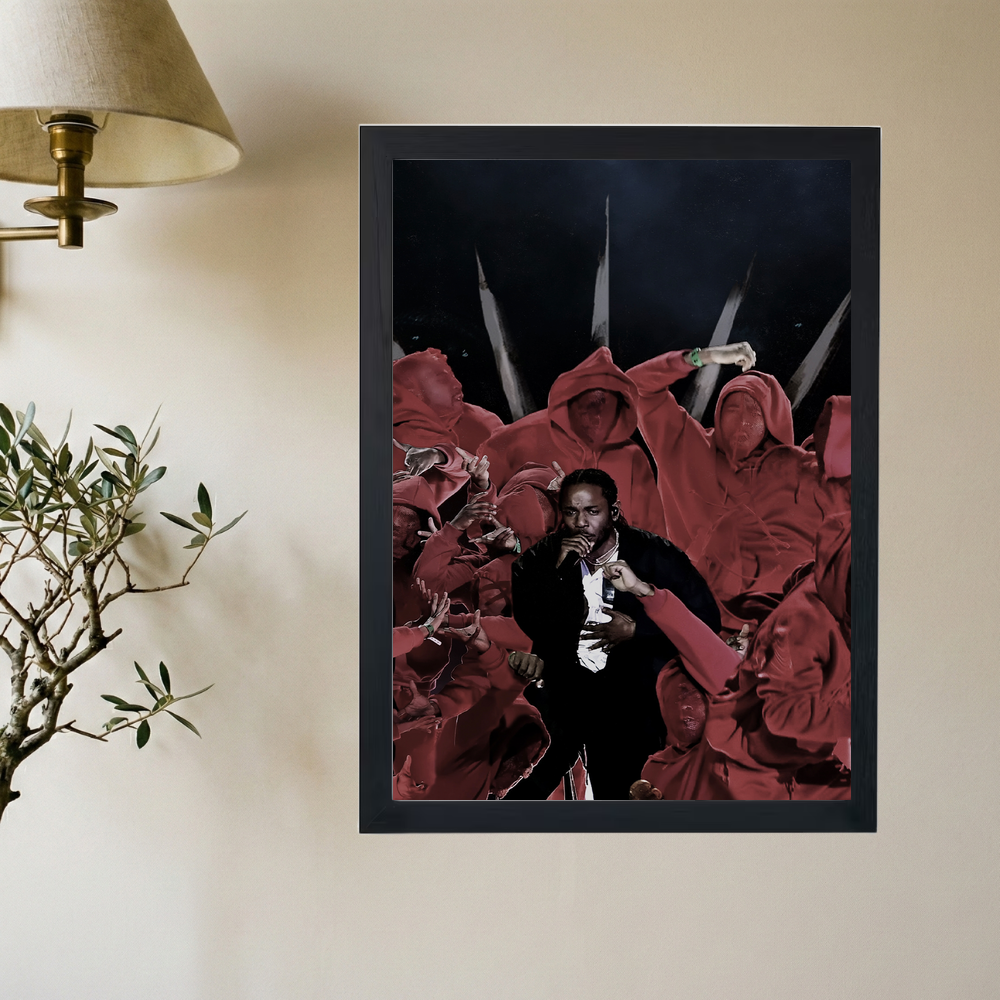 Kendrick Lamar 'Kung-fu' Poster - Mockup 2