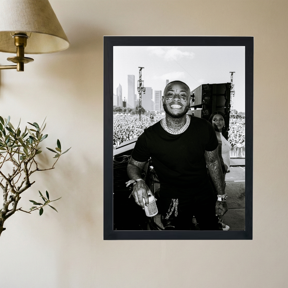 Southside 'Cheezin'' B&W Poster - Mockup 2