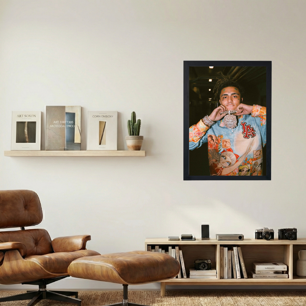 Lil Pump 'Emoji a Chain' Poster - Mockup 1