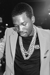 Meek Mill B&W 'Lookin Down on Yall' Poster