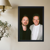 Aaron Paul x Bryan Cranston (Walter White x Jessie) 'Blue Bothers' Poster - Mockup 2