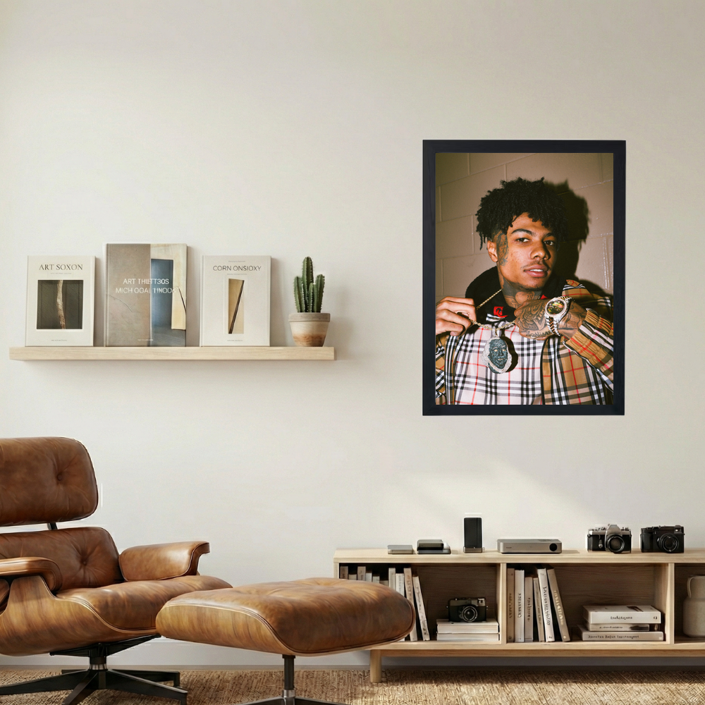 Blueface 'Blue Benjy' Poster - Mockup 1