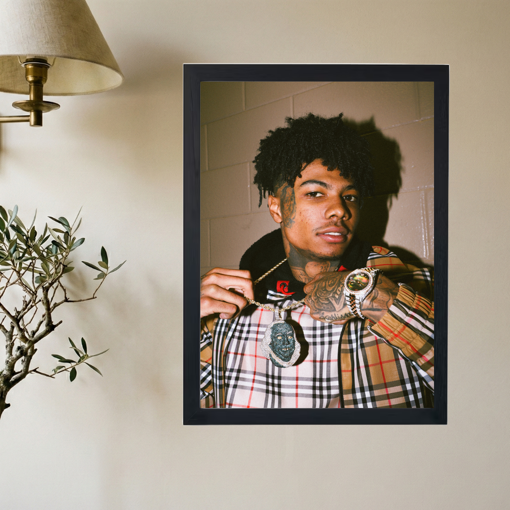 Blueface 'Blue Benjy' Poster - Mockup 2