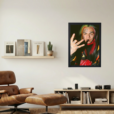 6ix9ine 'Affiliated' Poster - Mockup 1