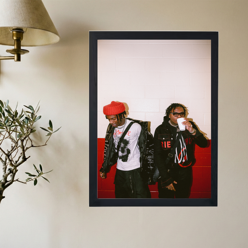 Playboi Carti x Gunna 'Checks' Poster - Mockup 2